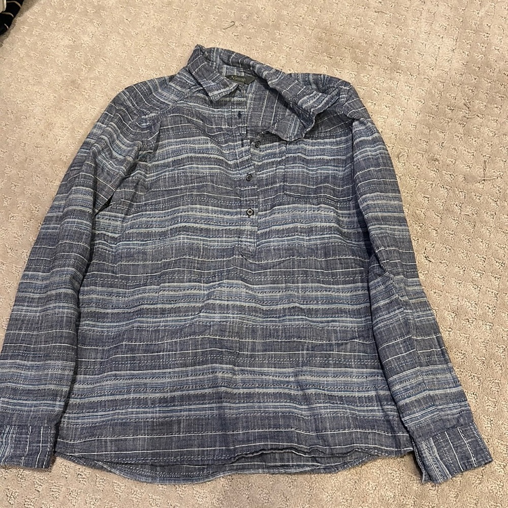 Henley button up shirt